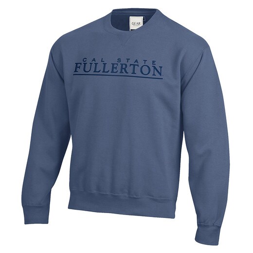 Gear For Sports Cal State Fullerton Embroidered Crew - Dungaree Blue